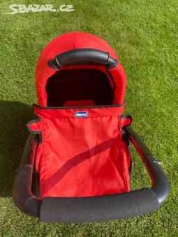 KOČAREK PRO PANENKY CHICCO 3v1+PEŘINKY - NOVE - 2