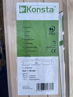 Palubky - kvalita A - 19x 145mm x 3000mm , nebo 19x 116mm - 2