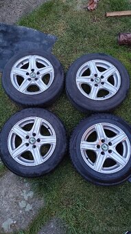 Alu ráfky R14 6J ET35 (5x100) + pneu 165/70 - 2