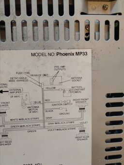 Autorádio Blaupunkt Phoenix mp33 s cd - 2