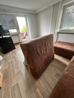 Prodám hnědou rohovou sedačku 210x270 DOHODA - 2