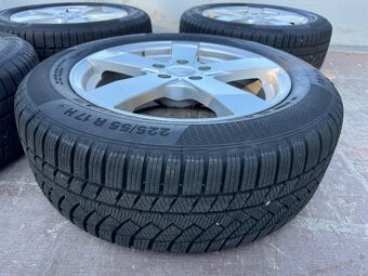 Sada ALU KOL MERCEDES + NOVÉ PNEU CONTINENTAL 225/55/R17" - 2