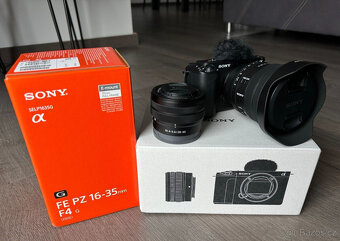 Kompletní vybavení - Sony ZV-E1 + 16-35 F4 G, DJI RS3 Mini - 2