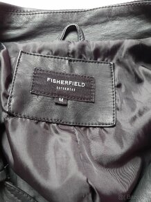 Koženková bunda zn.Fisherfield - 2