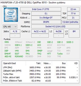 i7-3770 a i7-3770K a Xeony Ivy Bridge socket LGA  1155 - 2