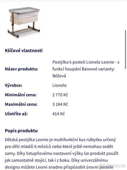 Cestovní postýlka/kolébka - 2