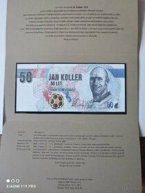 Jan Koller 50 + 2x GRAFICKÝ LIST série J a K + BONUS 
 - 2