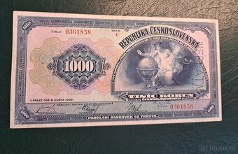 1000 Kč 1932 - NEPLATNÉ - STAV - 2