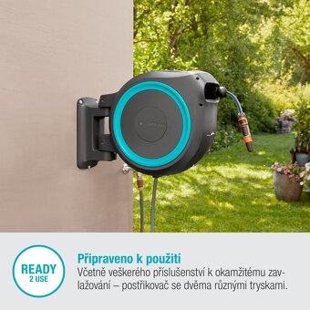 Prodám nástěnný box s hadicí 25 m GARDENA 18620-20 - 2