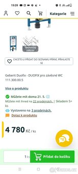 Nový se zárukou Geberit duofix Sigma - 2