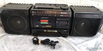 SHARP WF-T380E,, dvojitý rádio magnetofón na 2-kazety. - 2