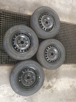 Zimní kompletní kola 5x112 r15 pneu 195/65 r15 - 2