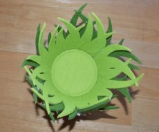 Jarní obal na květináč z plsti (filcu) - 2