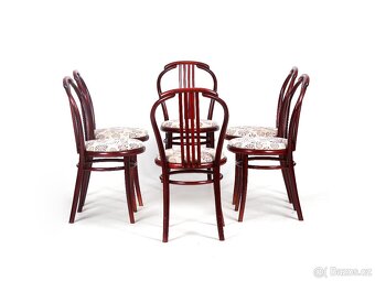 Populární jídelní židle české výroby TON, 4-6 ks. - 2