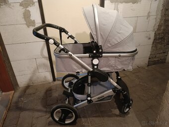 Kočárek Kiduku, šedý, trojkombinace - 2