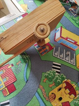 Dřevěný vozík 35x25cm + oj 20cm - 2