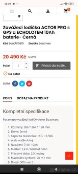 Prodám zavážecí lodičku actor pro - 2