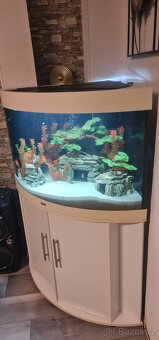 Rohové akvarium 190 L - 2