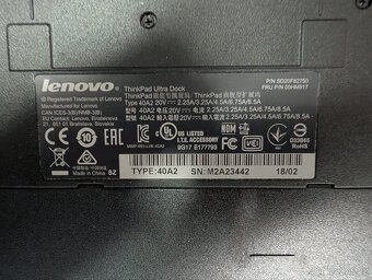 Lenovo ThinkPad Ultra dock 40A2 20V - 2