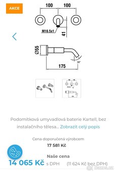 Set baterie + podomitkové těleso - 2