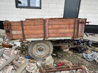 Valník za malotraktor hydraulicky sklopný - 2