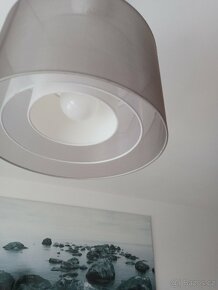 Stropní lustr moderní sede barvy. 2x - 2