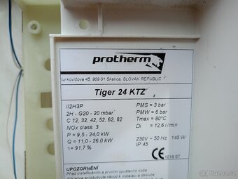 Plynový kotel Protherm Tiger 24KTZ - náhradní díly - 2
