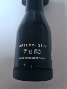 Puskohled Artemis 2100, 7x50 s cervenym bodem, a montazi - 2