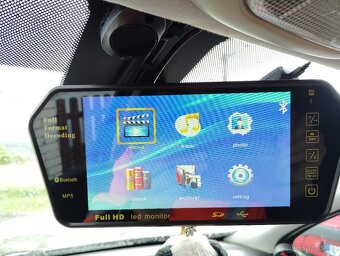 LCD monitor7“Full HD MP5 na zrcátko AV1/AV2/USB/SD/Bluetooth - 2