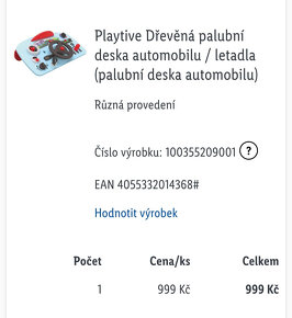Dřevěná palubní deska pro děti - 2