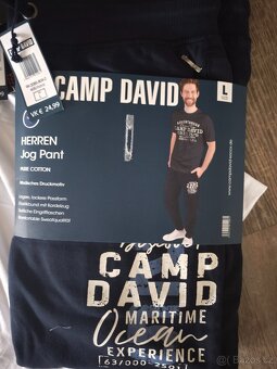 Camp David triko, triko s límečkem, tepláky vel L - 2