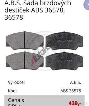 Brzdové destičky - 2