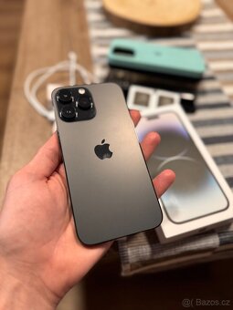 Apple iPhone 14 ProMax, 128GB, černý, krásný stav - 2