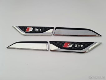 Bočné krídelká nálepky na blatník pre AUDI S-Line - 2