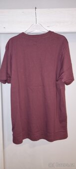 Pánské vínové tričko New Balance, velikost L - 2
