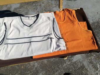 Trička bílá, tmavá, košile - 2