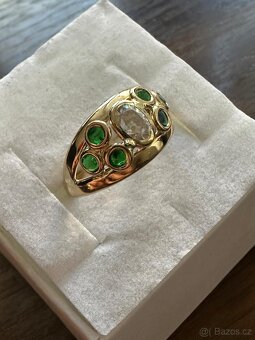 Zlatý dámský prsten - 2