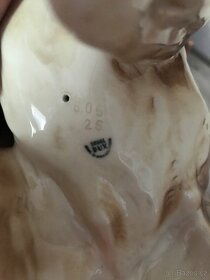 porcelánový velký medvěd Dux top stav - 2