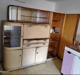 Kredenc - příborník - dřevěný, vhodný k renovaci - 2