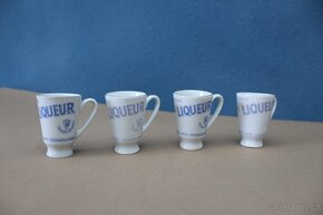 PRODÁNO - Porcelánové likérky Jan Becher - 4ks - 2