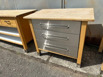 Ikea komoda s nerezovými šuplíky - kuchyn Varde - 2