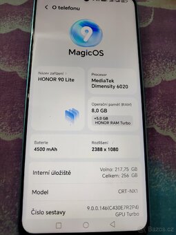 Honor 90 lite 8+5/256gb 5g síť - 2