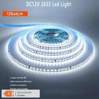 LED pásek SMD 2835, 12V, délka 5m, AKCE - 2