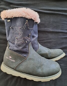 Kozačky dětské modré vel. 34 Tom Tailor - 2