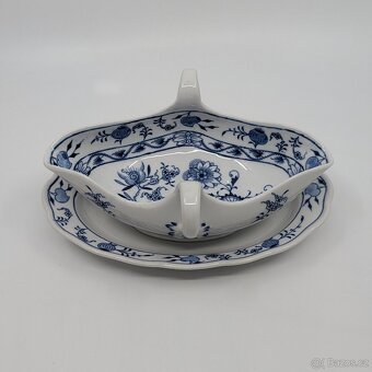 Cibulákový omáčník s podstavcem a uchy – Meissen - 2