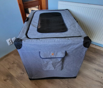 Přepravka pro psy nylon šedá XXL - 2