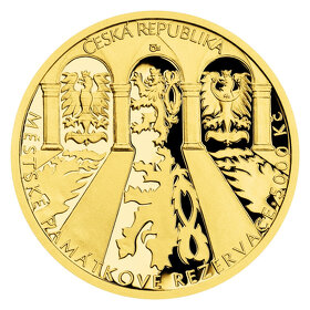 Pamětní zlatá mince ČNB 2023 Kroměříž PROOF - 2