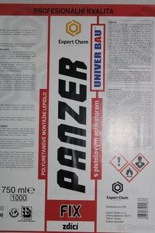Zdící montážní pistolová pěna PANZER FIX 750 ml - 2