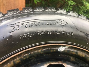 Plechové kola 5x100 R15, 185/65 R15 zimní - 2