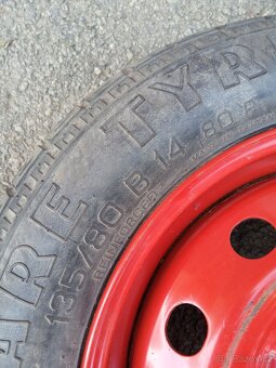 Dojezdové kolo Fiat,4x98,R 14,135/80/14 - 2